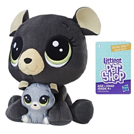 Hasbro Littlest Pet Shop Игрушка мягконабивная "Пет и его малыш"