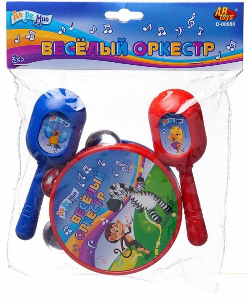 ABtoys Набор музыкальных инструментов: бубен и маракасы