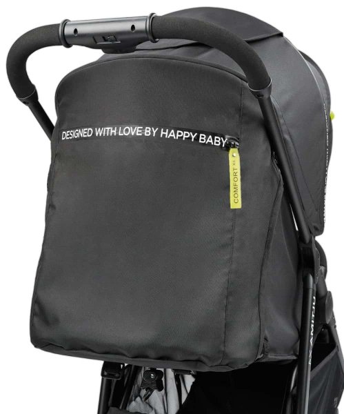 Happy Baby Коляска прогулочная Ultima V2 X4, 4 колеса, съемный бампер / black