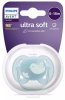 Avent Пустышка Ultra soft силиконовая, 6-18 месяцев / цвет птичка-синий