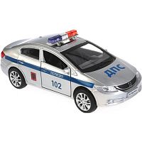 Технопарк Металлическая модель "Honda Civic Полиция", 12см, открывающиеся двери, инерционная					