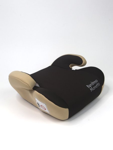BAMBINO MORETTI Автокресло-бустер для детей QM-311, 6-12 лет, группа III,  /цвет коричневый-бежевый
