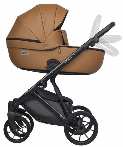 Riko Basic Коляска 2 в 1 Montana Ecco / цвет Caramel (коричневый)
