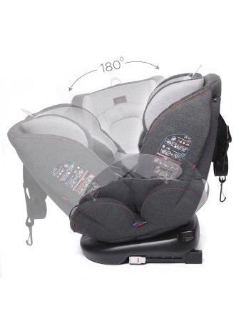 Babyсare детское автокресло shelter / цвет эко-светло-серый хлопок / eco light grey cotton