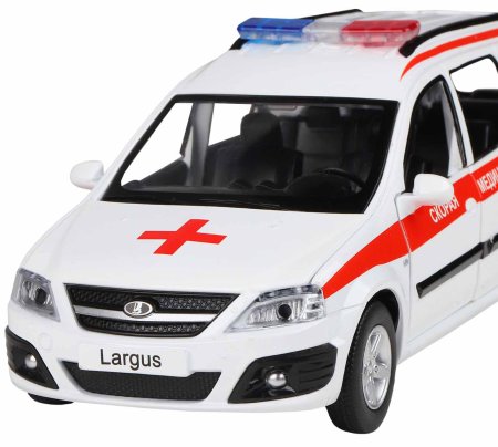 Автопанорама Машинка металлическая Lada Largus "Скорая помощь"