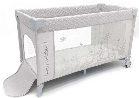 Sweet Baby Кровать-манеж Calma Grey Rabbit