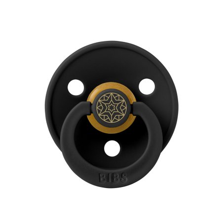 Пустышка латексная BIBS Colour - Layl (mini) - Black/Gold, 0+ месяцев.