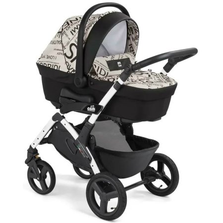Cam модульный сет smart: люлька, прогулочный блок, автокресло-переноска и сумка / цвет 844 бежево-черный