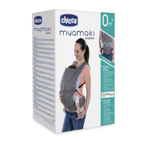 Chicco Сумка для переноски ребенка Myamaki Grey Stripes 0+