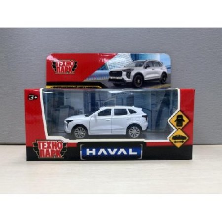 Машина металл haval jolion 10,5 см, двери, инерц. белый, кор. Технопарк 414557