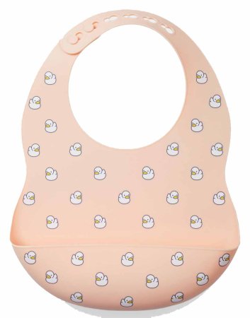 Happy Baby Нагрудный фартук силиконовый Ducks / цвет розовый