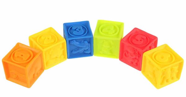 Играем вместе Кубики для ванны из пластизоля