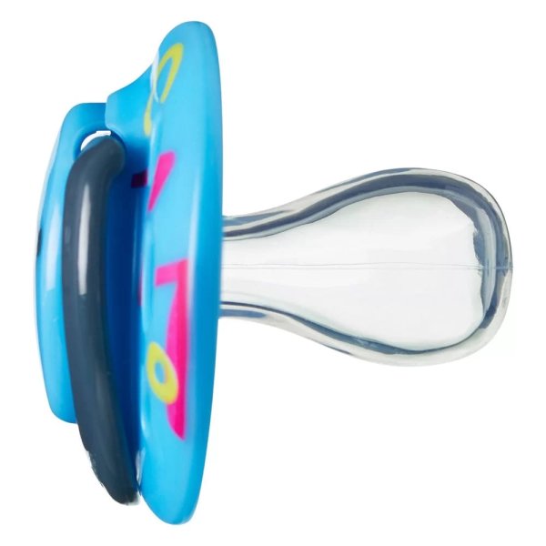 Tommee Tippee Пустышка силиконовая Fun Style Caine, 6-18 месяцев, 2 штуки