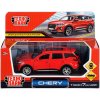 Машина металл chery tiggo 7 pro max 12см, двери, кап, баг, инер,красный,кор. Технопарк415042