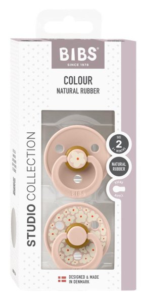 Bibs Набор латексных пустышек Studio Colour, 0+ Jasmine - Blush Mix