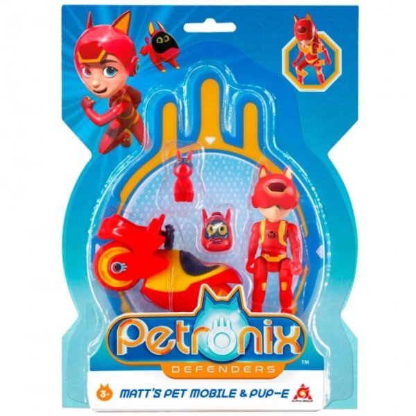 Petronix Игровой набор пэтмобиль и фигурка героя Мэтта