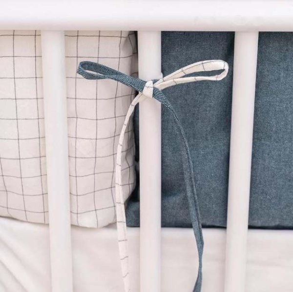 Lappetti Постельное белье "Organic baby cotton", 6 предметов / цвет джинсовый