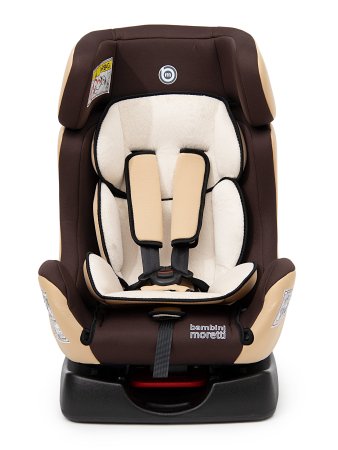 Bambini Moretti Детское автомобильное кресло BM-719 Lux, 0-25 кг, цвет / коричневый-бежевый
