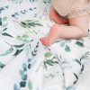 Adam Stork Пеленка муслиновая Eucalyptus / цвет белый, зеленый