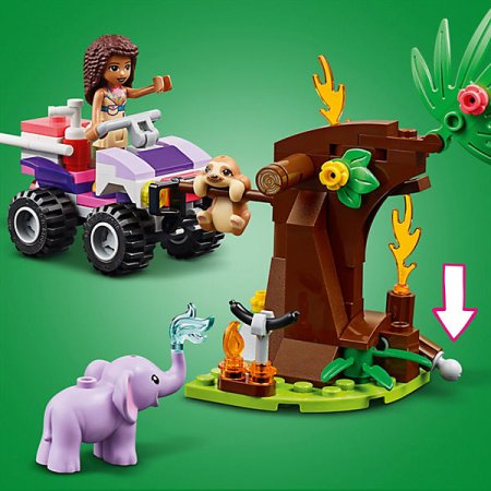 Lego Конструктор Friends "Джунгли: штаб спасателей"