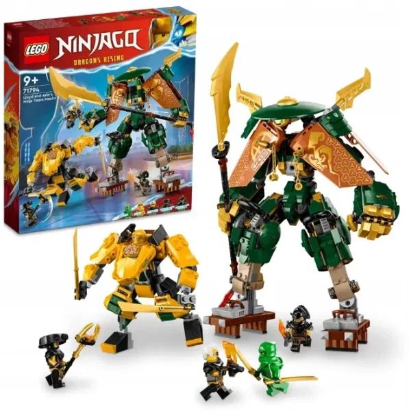 Конструктор LEGO Ninjago "Командные роботы ниндзя Ллойда и Арин"