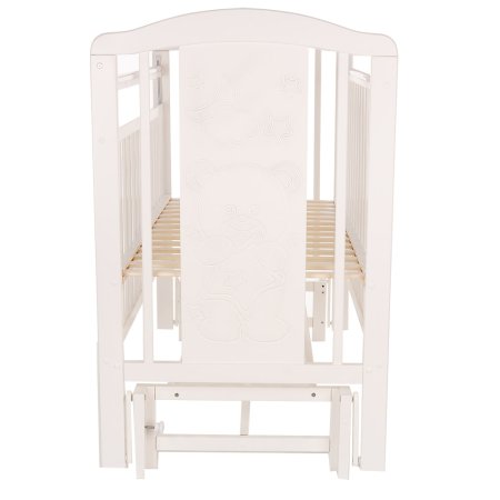 Pituso Кровать детская Noli "Мишутка", маятник универсальный с накладкой, цвет / белый