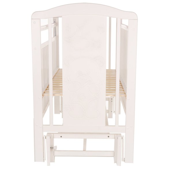 Pituso Кровать детская Noli "Мишутка", маятник универсальный с накладкой, цвет / белый