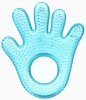 Крошка Я Прорезыватель силиконовый охлаждающий «Ладошка» / цвет голубой