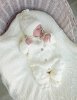 К-кт 3пр.:Комбинезон с кап.+Шапка+Пинетки цв.Экрю (6-9 мес)