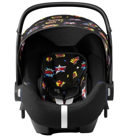 Britax Roemer Детское автокресло Baby-Safe2 i-Size + база Flex / группа 0/I / цвет черный с картинками / Comic Fun