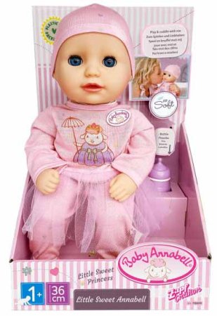Baby Annabell Интерактивная кукла "Маленькая девочка", 36 см