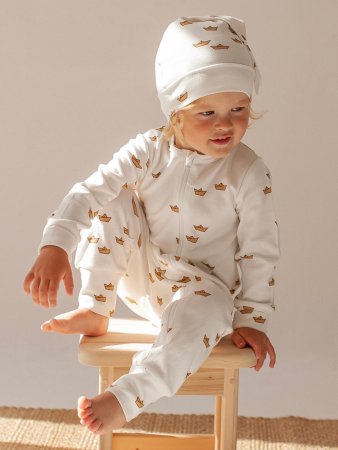 (м)Шапочка Mjolk Бумажные кораблики (р.36-40 см)
