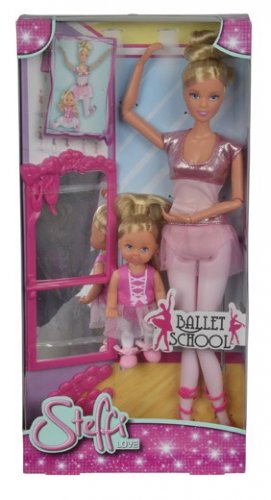 Кукла Штеффи и кукла Еви, набор Школа балета / 29 см и 12 см