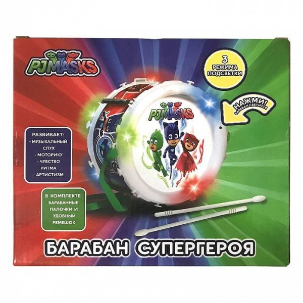 игрушка PJ Masks Барабан со световыми эффектами