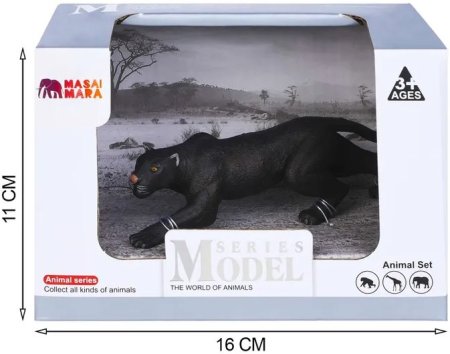 Masai Mara Фигурка из серии "Мир диких животных": Черная пантера на охоте