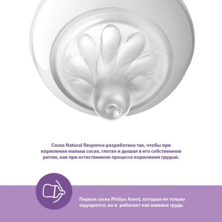 Avent Бутылочка для кормления Natural Response, 330 мл, пластик