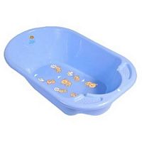 Ванночка детская Дельфин с дизайном Bears /  голубой
