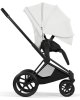 Коляска 2в1 CYBEX Priam Style Matt Black + спальный блок (Off White)