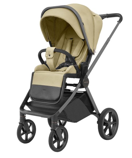 Carrello Ultra Коляска детская 2в1 арт.CRL-6527 /цвет Soft Beige 2025 Grey Metallic рама 