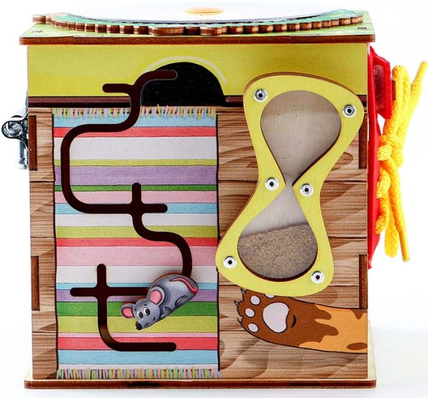 Smile Decor Развивающая игра по методике Монтессори "Бизиборд Лето"