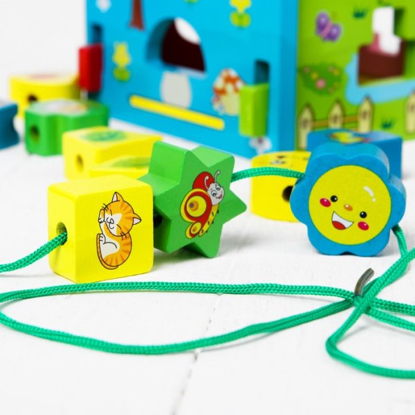 Развивающая игрушка 3в1 Кубик  "Окружающий мир"