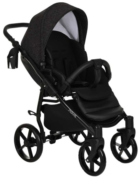 Tutis Коляска 2 в 1 Novo Reflective / цвет кожа Black - Black Reflective Print (черный)