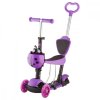 Novatrack Детский самокат-кикборд Disco-kids, трансформер, нагрузка max 25кг, фиолетовый