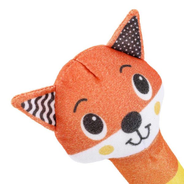 Текстильная игрушка погремушка - пищалка Умка в кор.250шт