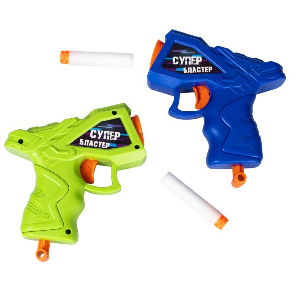 Bondibon Игровой набор "АЭРО-ТИР" с парящими шариками, 5 мишеней, зеленая подсветка, два бластера