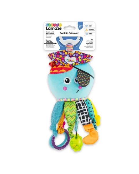 Ламаз Игрушка с подвесом развивающая для малышей Капитан кальмар Lamaze