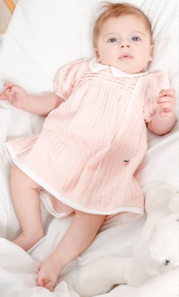 MiniBorn Классическое детское платье/ цвет розовый