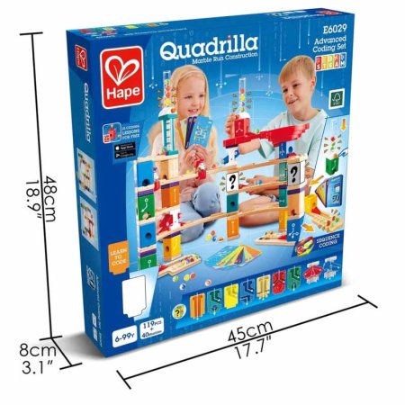 Hape Деревянный конструктор-лабиринт "Квадрилла расширенный набор"