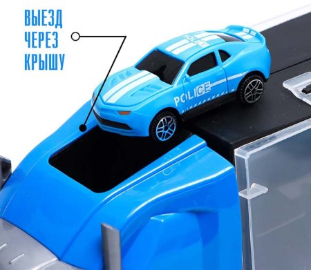 Автоград Грузовик "Перевозчик", 6 машин, дорожные знаки
