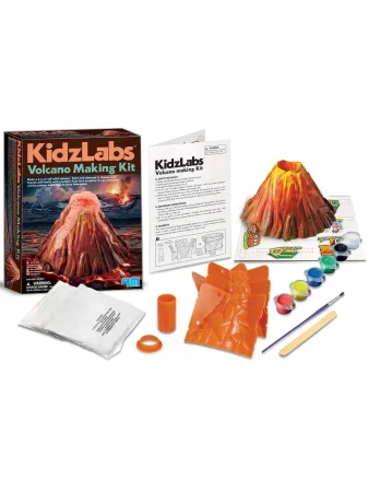 Набор для опытов Вулкан своими руками, 6 предметов. KidzLabs/ КидзЛаб 4М